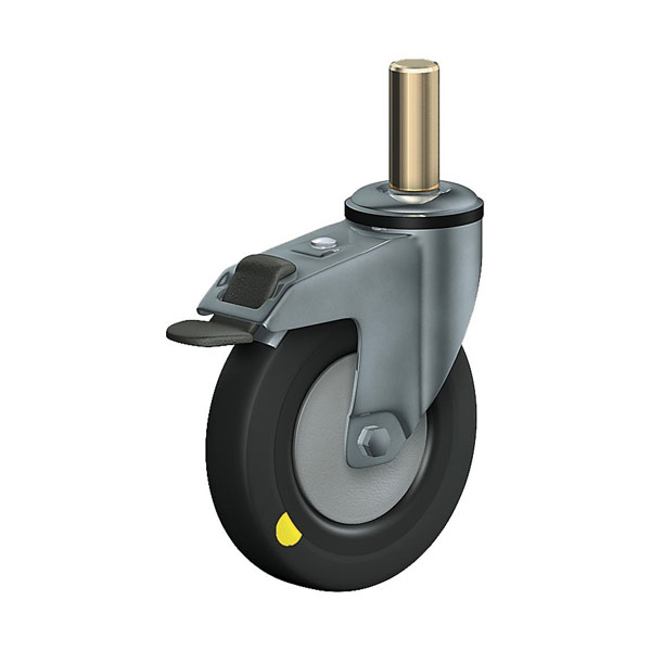 Swivel Castor With Total Lock Institutional Series 330LZ, Wheel EL